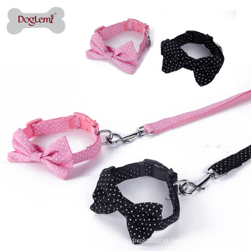 2017 acessórios Para Animais de Estimação Moda Design Nylon dog Collar Leash ajustável